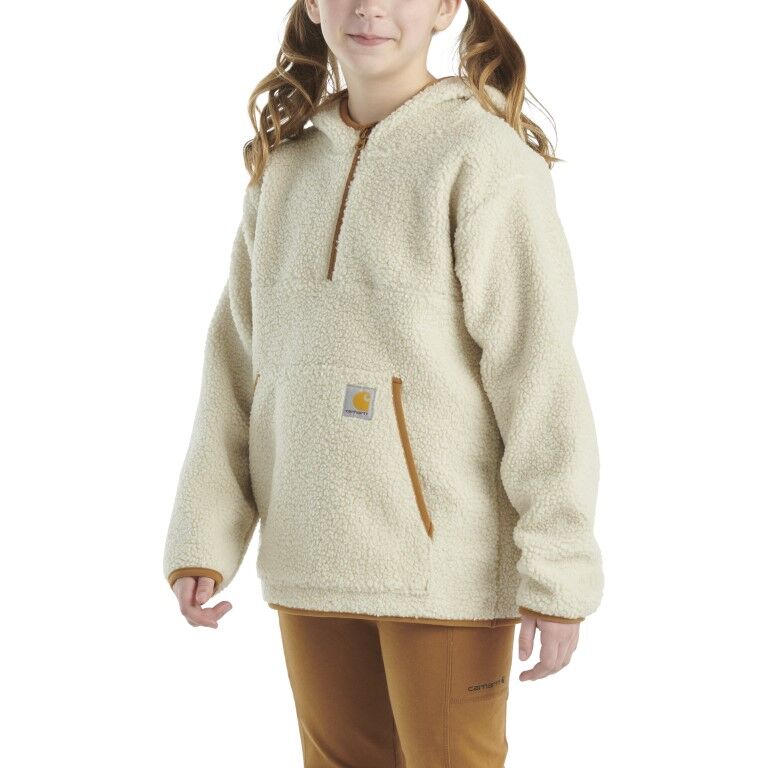 Carhartt Girl's Long Sleeve Fleece Hooded 1/2 Zip Sweatshirt