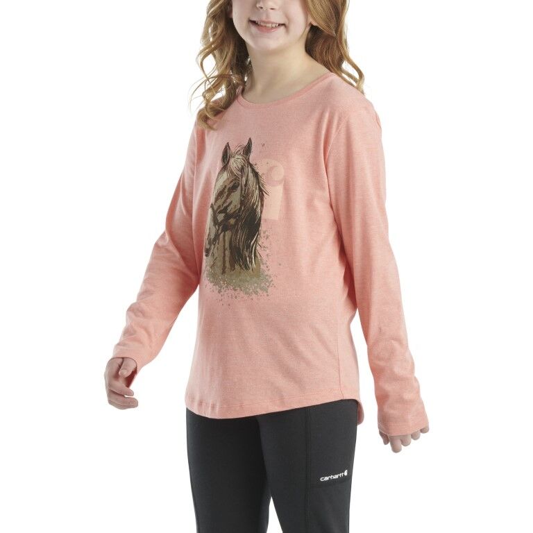 Carhartt Girl's Long Sleeve Horse T-Shirt