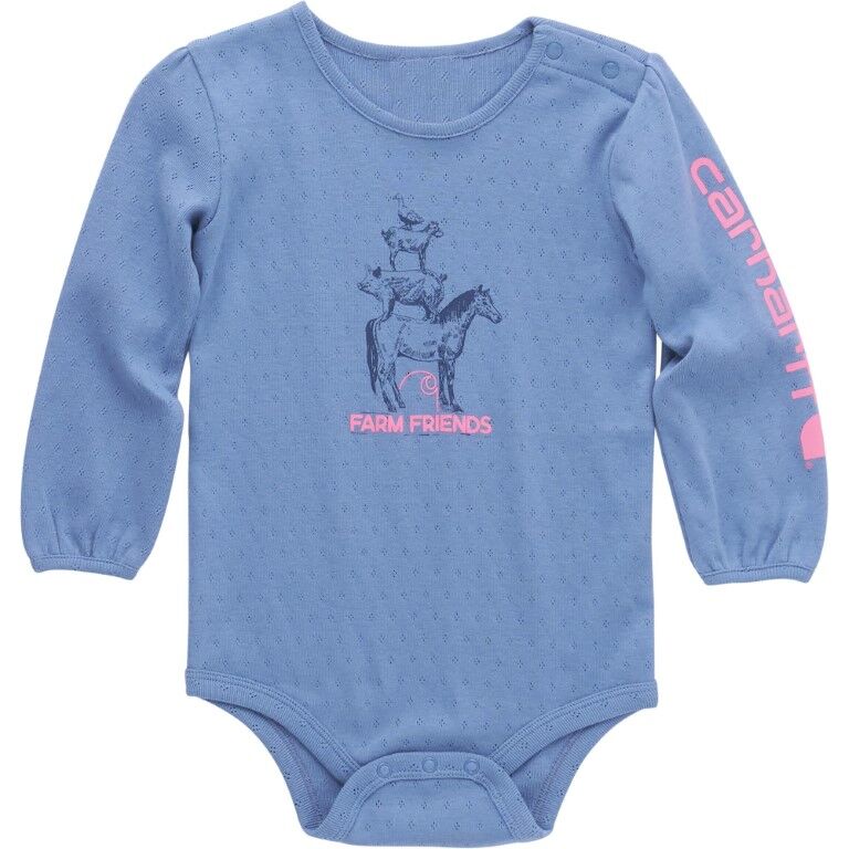 Carhartt Girl's Long Sleeve Farm Friends Bodysuit