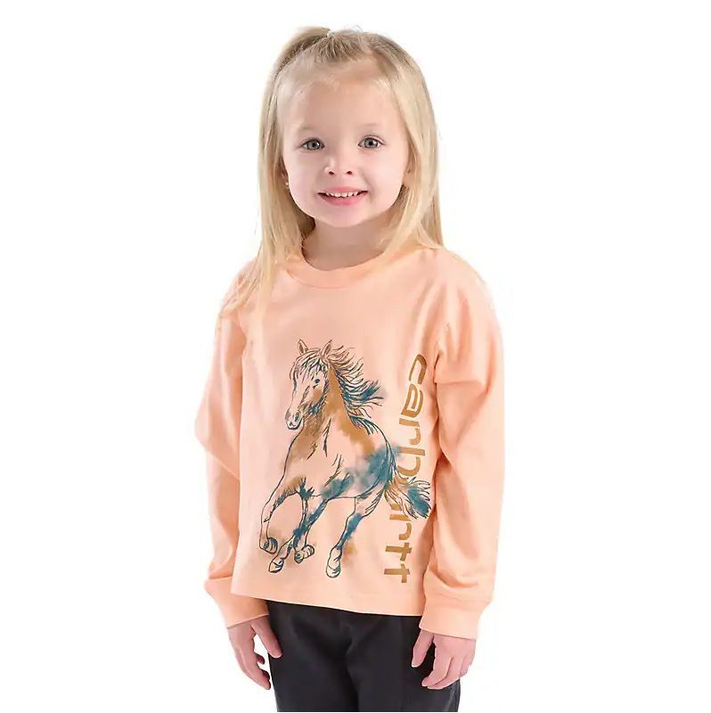 Carhartt Girl's Long Sleeve Wild Horse T-Shirt