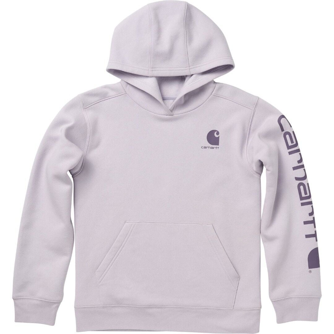 Carhartt Girl's Long Sleeve Hooded Logo Sweatshirt