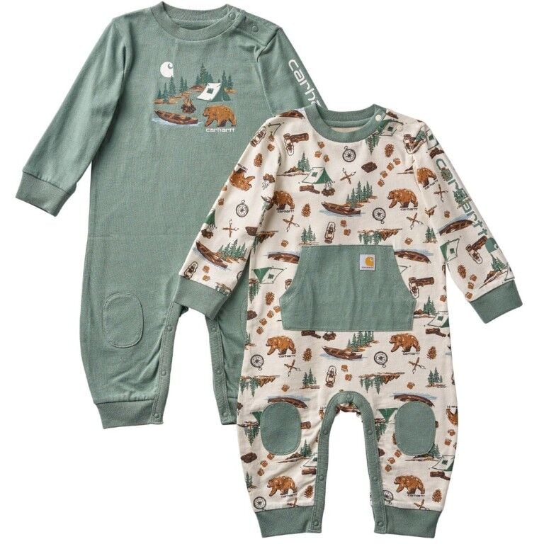 Carhartt Girl's Long Sleeve Outdoor Coverall Set, 2 piece