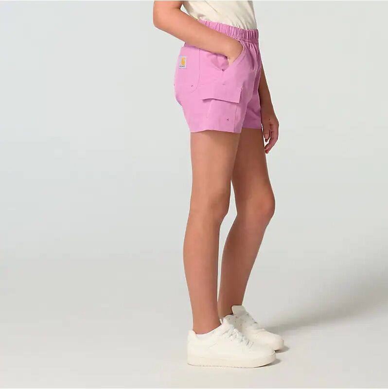 Carhartt Girl's Elastic Waistband Rugged Flex Woven Camo Short