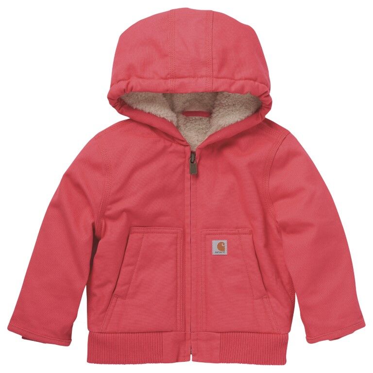 Carhartt Girl's Long Sleeve Canvas Insulated Hooded Active Jac