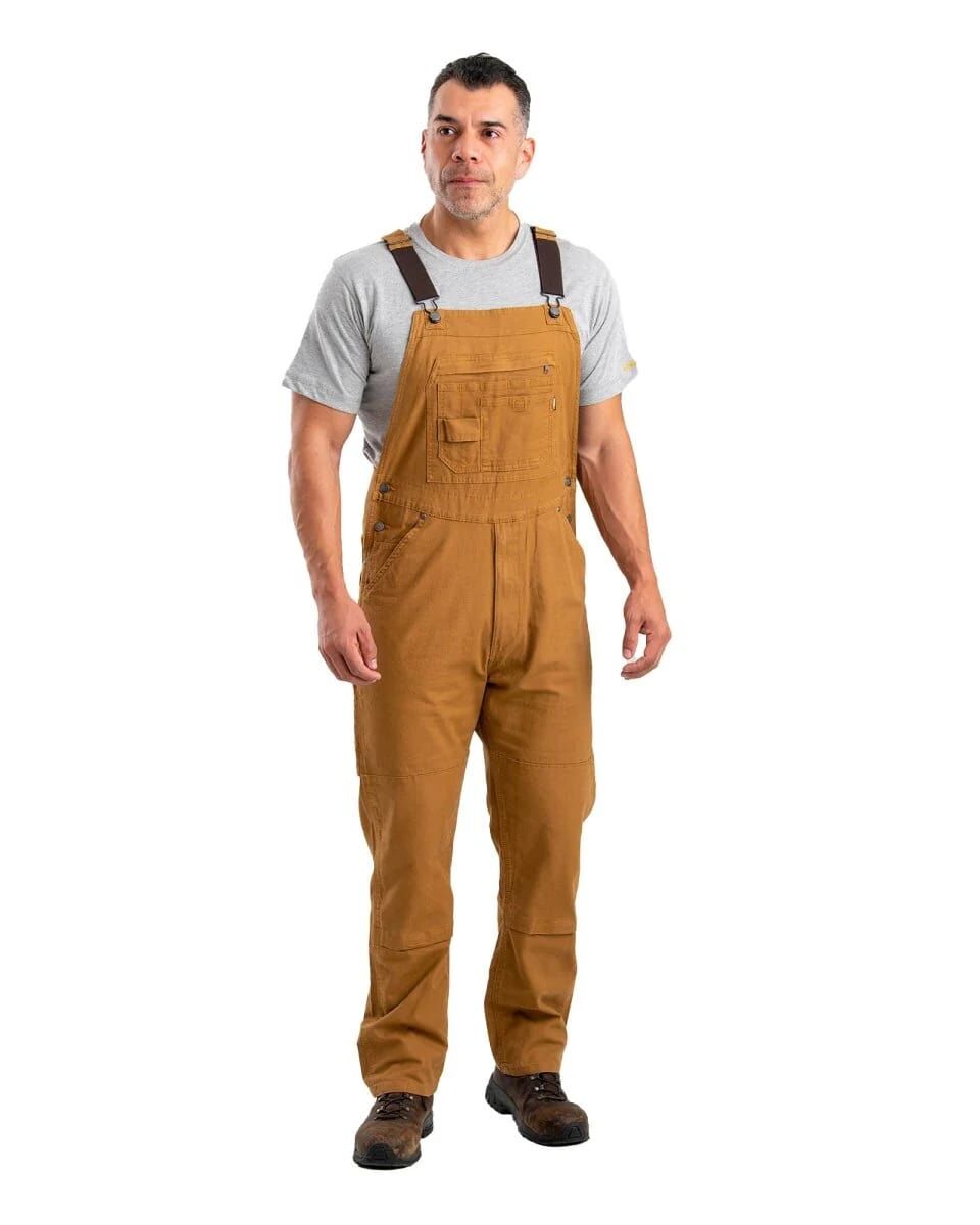 Berne Men's Highland Flex Unlined Duck Bib Overall