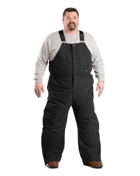 Berne Men's Heartland Insulated Washed Duck Bib Overall 
