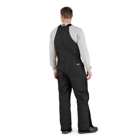 Berne Men's Deluxe Insulated Bib Overall in Black