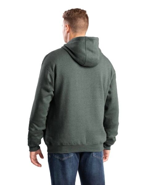 Berne Men's Zippered Pocket Hooded Pullover Sweatshirt