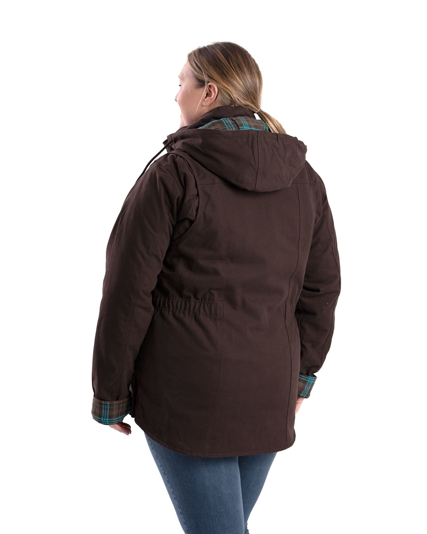 Berne Women's Barn Coat in Dark Brown