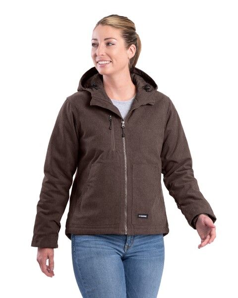 Berne Women's Softstone Hooded Coat in Tuscan