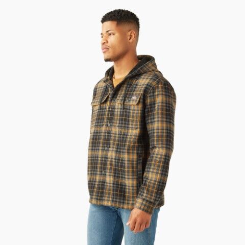 Dickies Men's Relaxed Fit Shirt Jacket in Charcoal