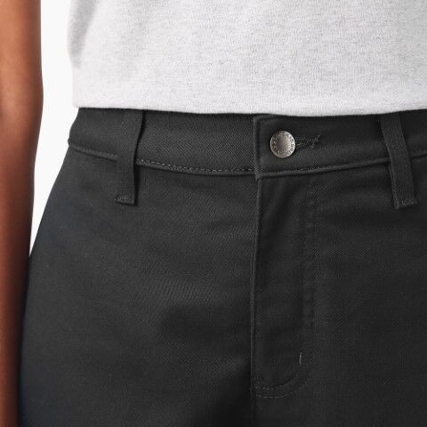 Dickies Women's SUPER FLEX Straight Leg Work Pants in Black
