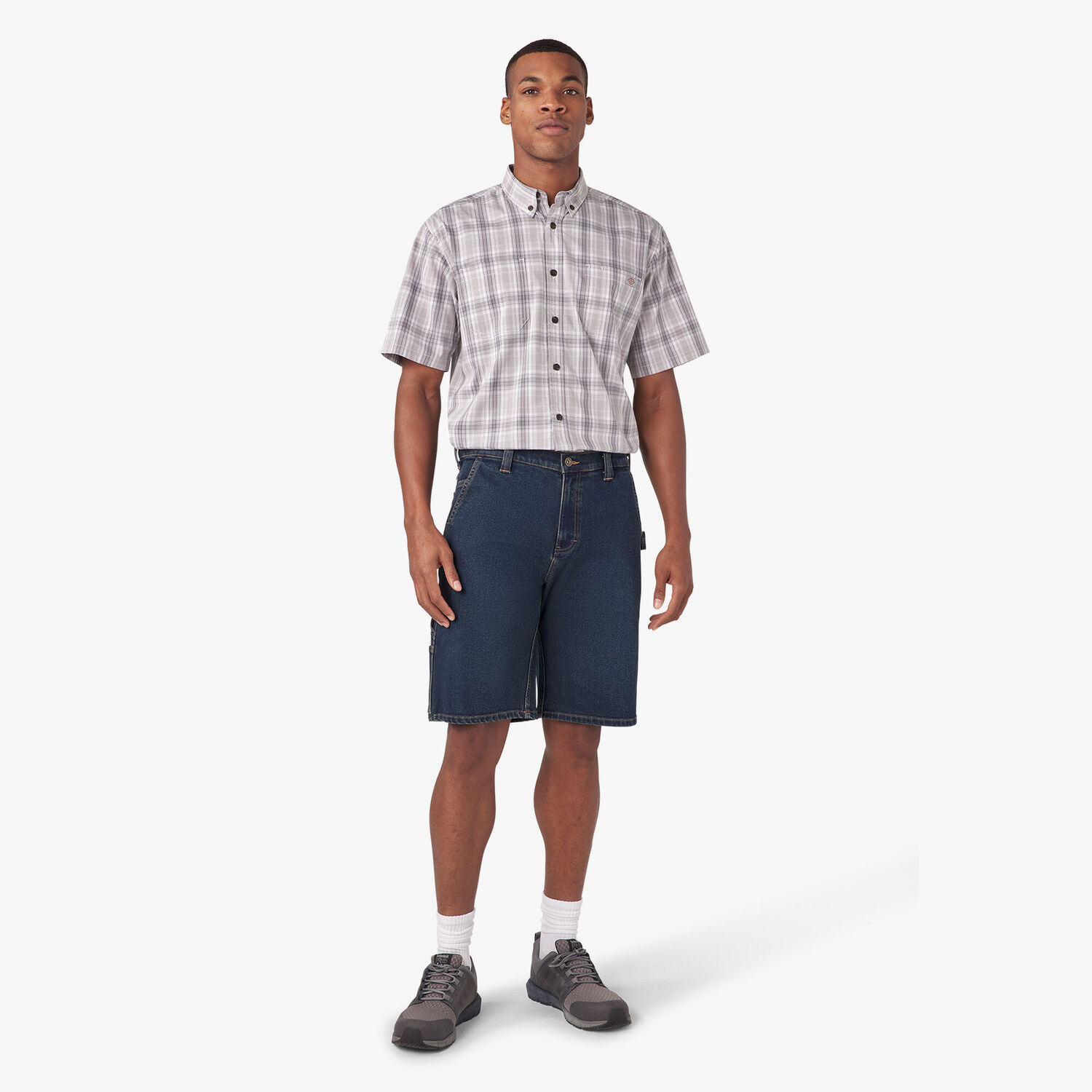 Dickies Men's 11-In Denim Utility Shorts in Dark Denim Wash