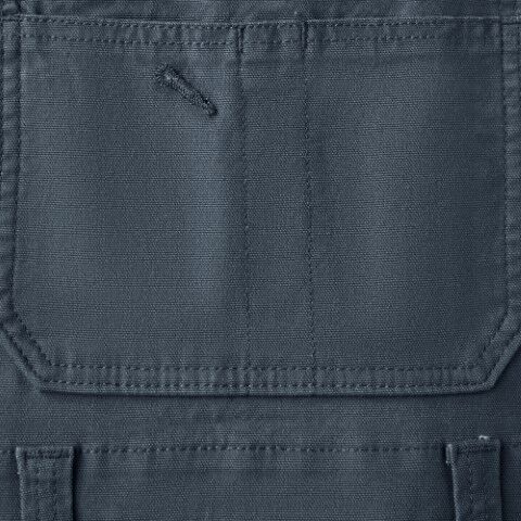 Dickies Women's Double Front Bib Overalls in Rinsed Diesel Grey