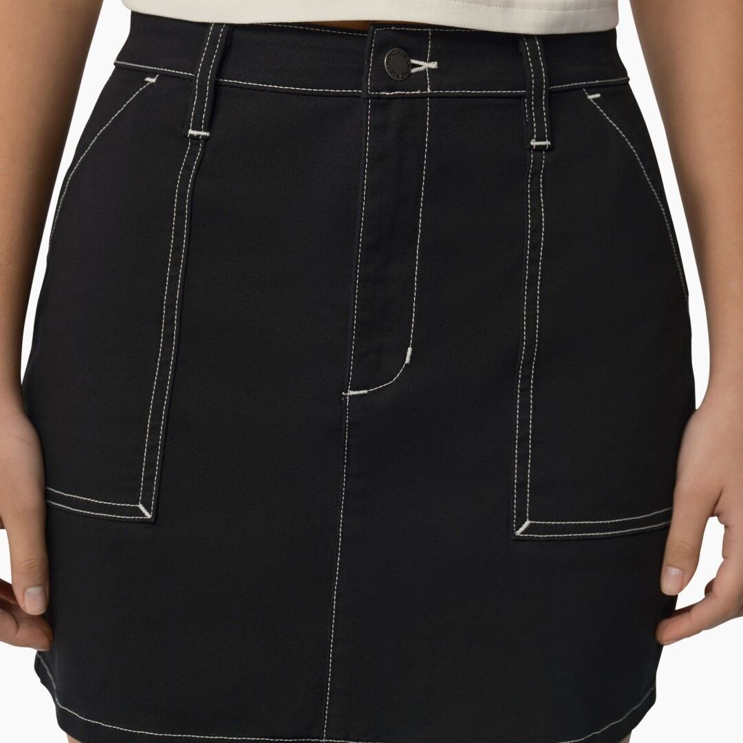 Dickies Women's High Waisted Carpenter Skirt in Black
