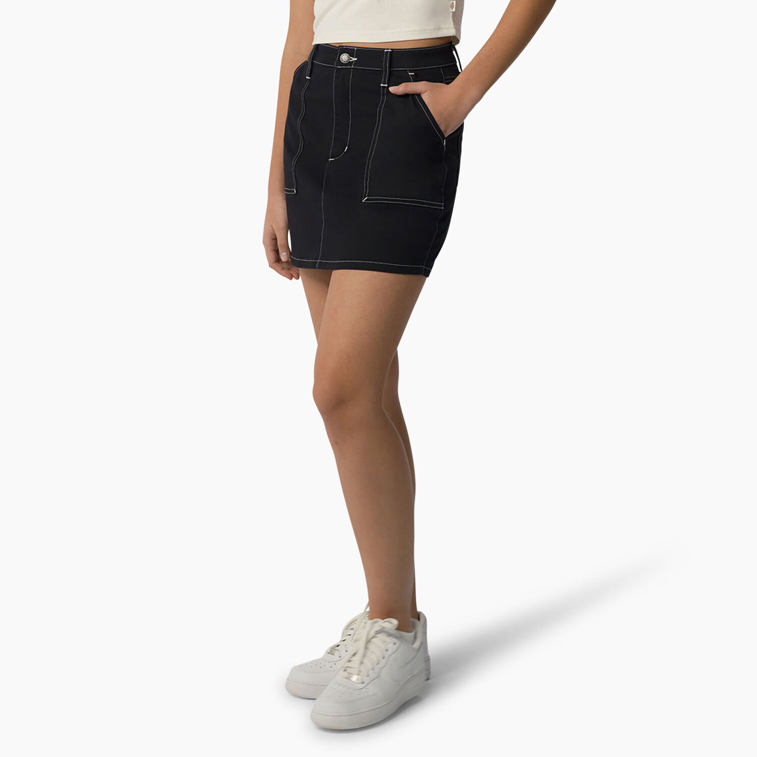 Dickies Women's High Waisted Carpenter Skirt in Black
