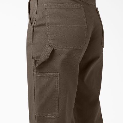 Dickies Women's Relaxed Fit Carpenter Pants in Mushroom