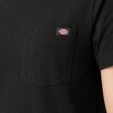 Dickies Women's Heavyweight Short Sleeve Pocket T-Shirt in Black