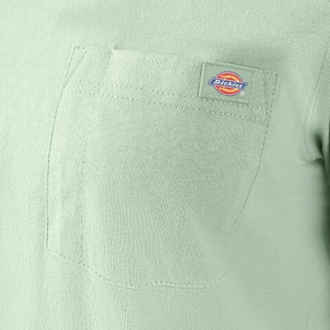 Dickies Women's Heavyweight Short Sleeve Pocket T-Shirt in Iceberg Green