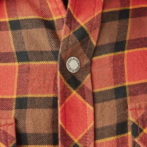 Dickies Men's Water Repellent Flannel Hooded Shirt Jacket