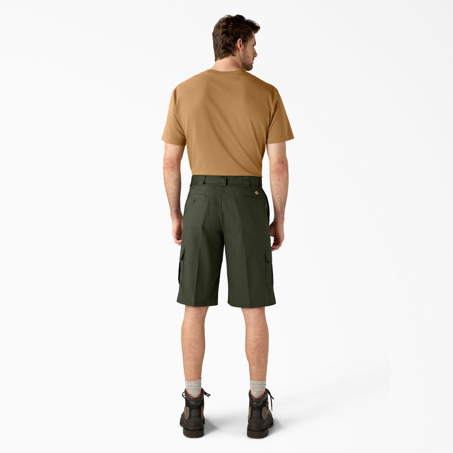 Dickies Men's FLEX Relaxed Fit Cargo Shorts in Olive Green