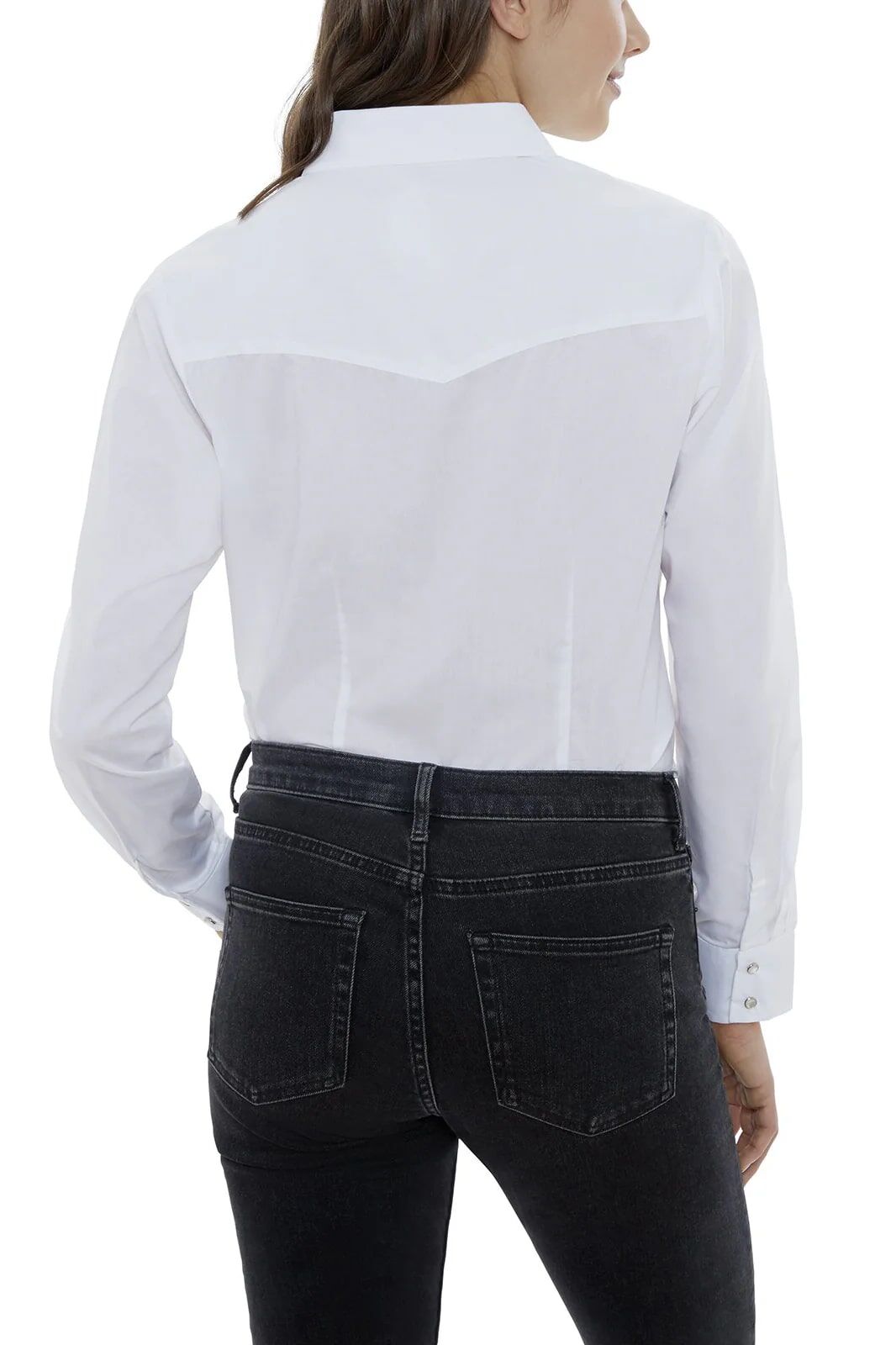 Ely Cattleman Women's Long Sleeve Solid Western Snap Shirt