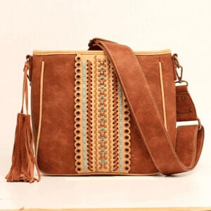 M F Western Women's Blazin Roxx Laney Messenger Bag in Brown