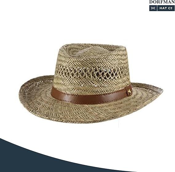 Dorfman Pacific Men's Rush Gambler Straw Hat