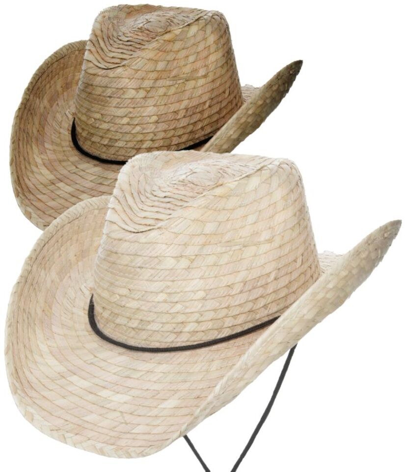 Dorfman Pacific Men's Mitch Braided Palm Leaf Western Hat Assorted Colors