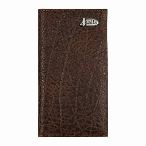 Justin Men's Genuine Leather Textured Rodeo Wallet - Wallets