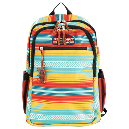 Red Dirt Hat Co. Multicolor Stripe Backpack With Patch