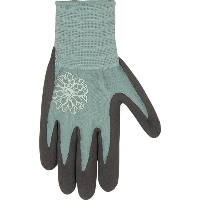 Kinco Women's Bamboo-Nylon Knit Shell And Sandy Foam Latex Palm Glove in Aqua