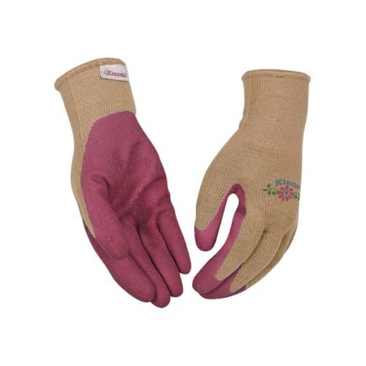 Kinco Women's Polyester-Cotton Knit Shell & Latex Palm Gloves