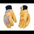 Kinco Men's Lined Premium Grain Palm With Knit Wrist Gloves in Gold