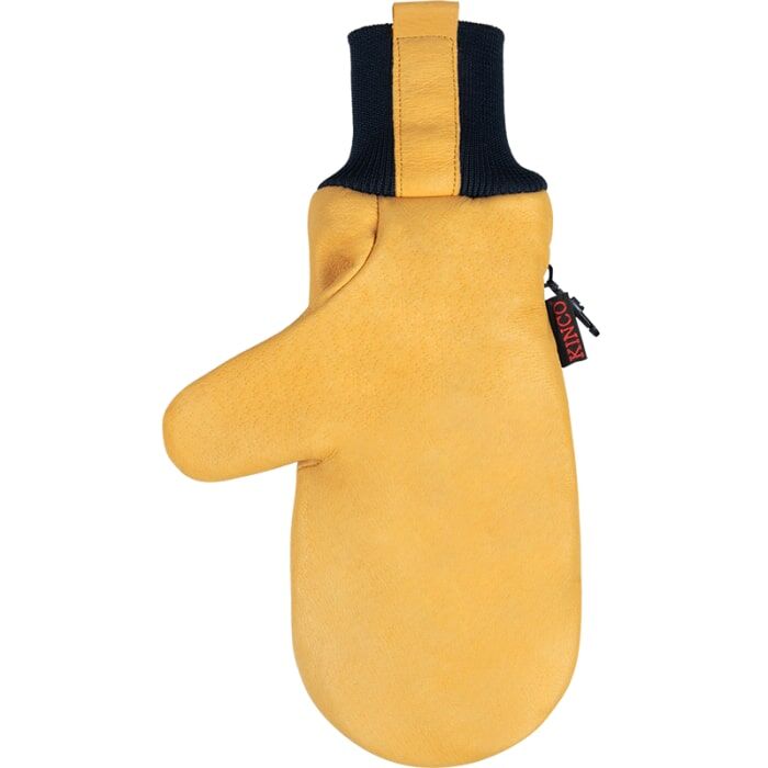 Kinco Kids' Lined Premium Grain Pigskin Pam Mitt With Knit Wrist in Otto Striped