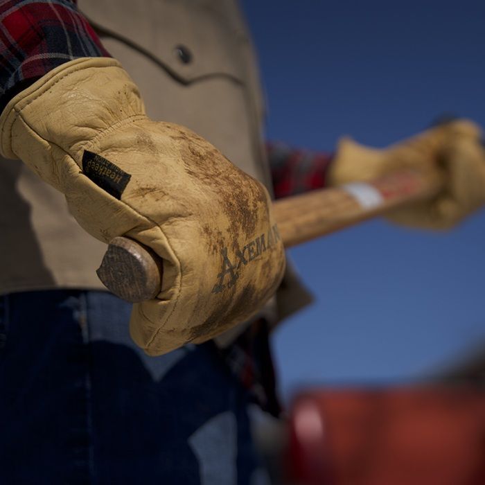 Kinco Men's Axeman Lined Grain Cowhide Mitt