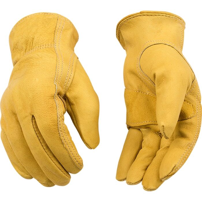 Kinco Grain Deerskin Driver Gloves in Golden