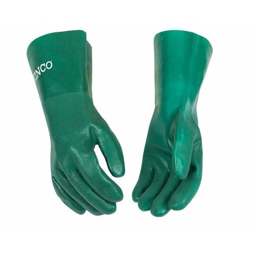 Kinco Men's Lined Suede Driver Gloves in Green