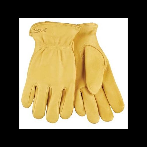 Kinco Men's Premium Grain Deerskin Driver Gloves in Brown