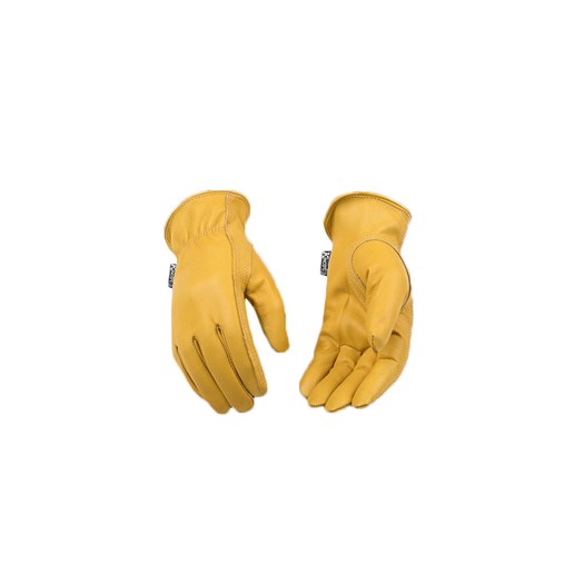 Kinco Women's Lined Premium Grain Deerskin Driver Gloves in Gold