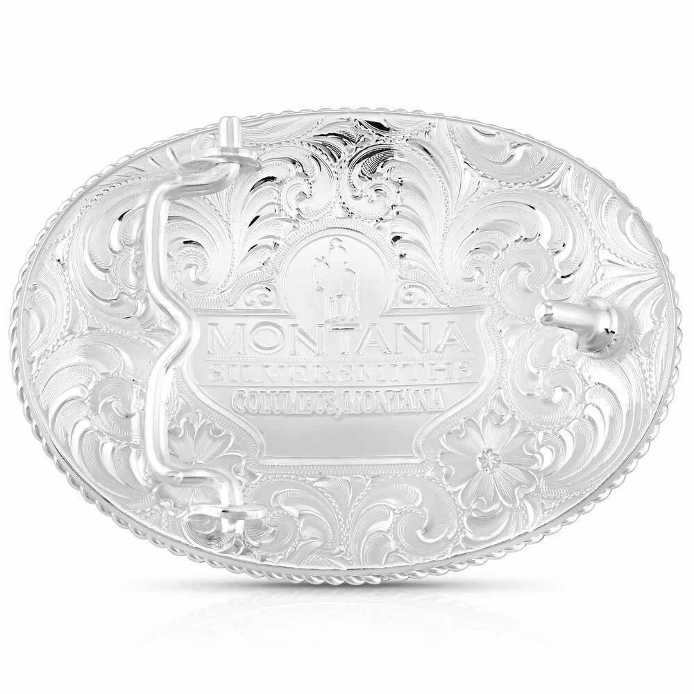 Montana Silversmiths Rosebud Legacy Classic Custom Buckle