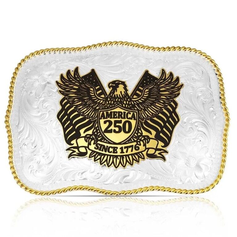Montana Silversmiths Men's America's 250th Anniversary Buckle