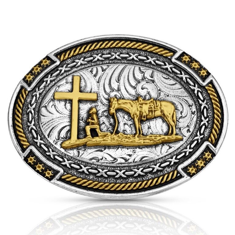 Montana Silversmiths Men's Cowboy Credence Buckle