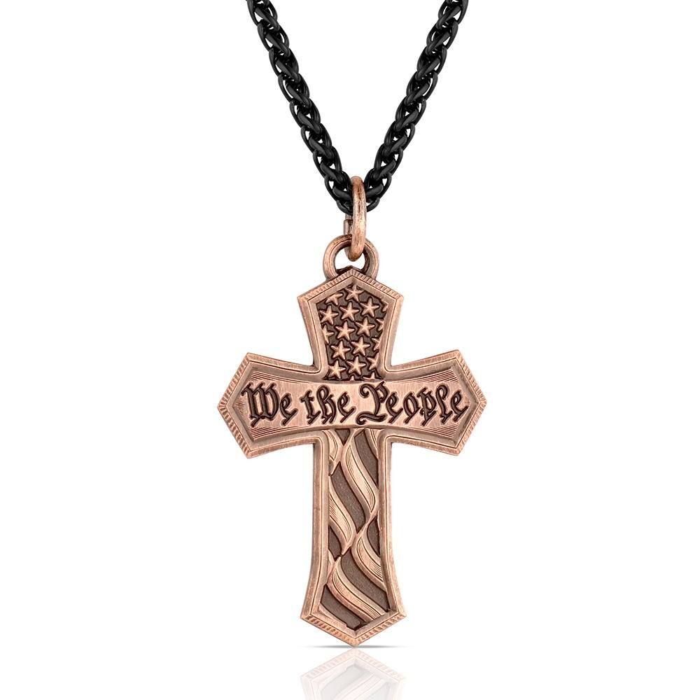 Montana Silversmiths Men's Untamed Valor American Made Necklace