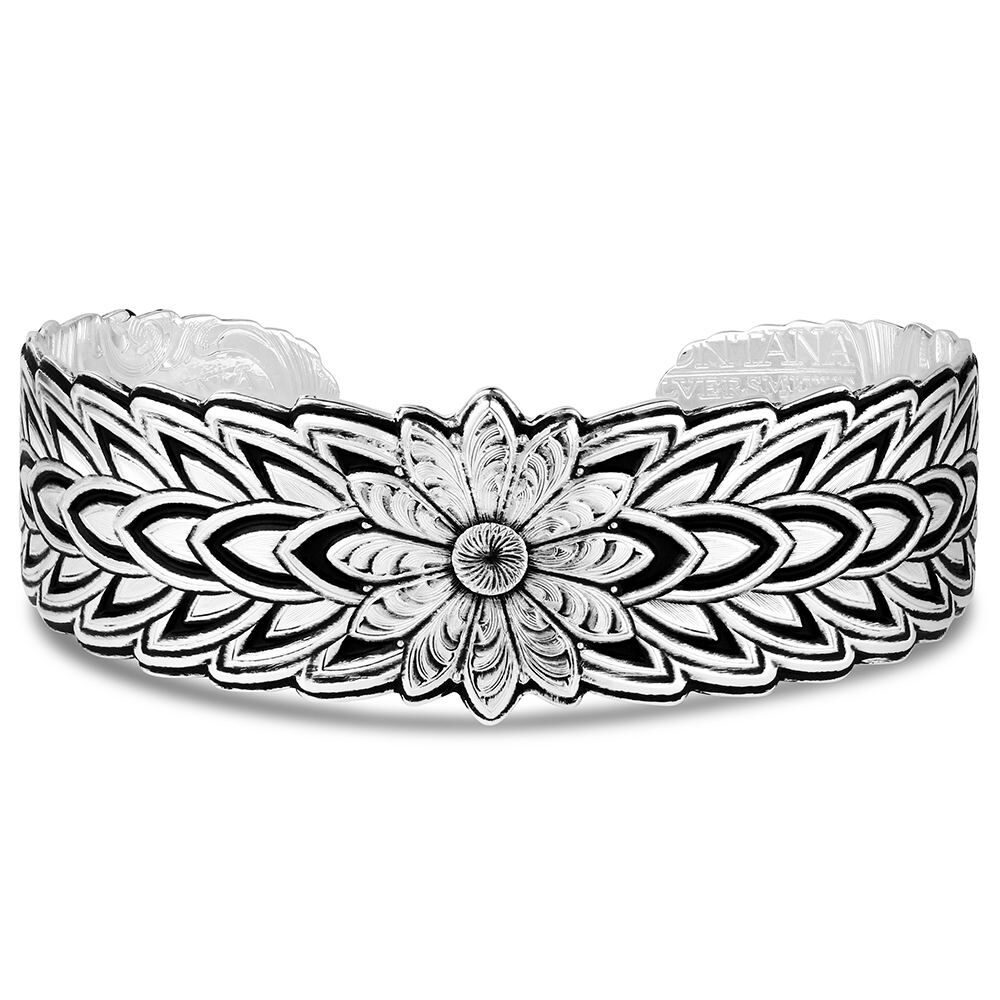 Montana Silversmiths Women's Flower Rowel Cuff Bracelet