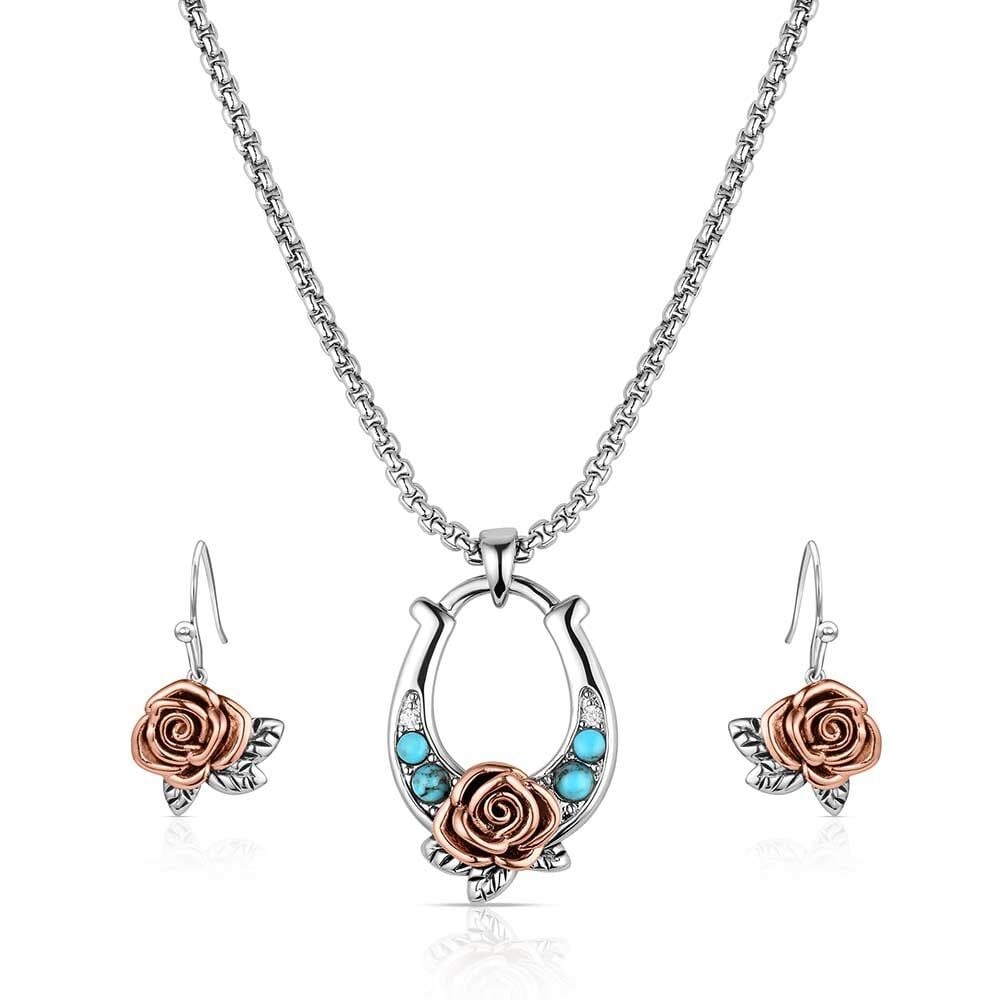 Montana Silversmiths Women's Ride for the Roses Jewelry Set