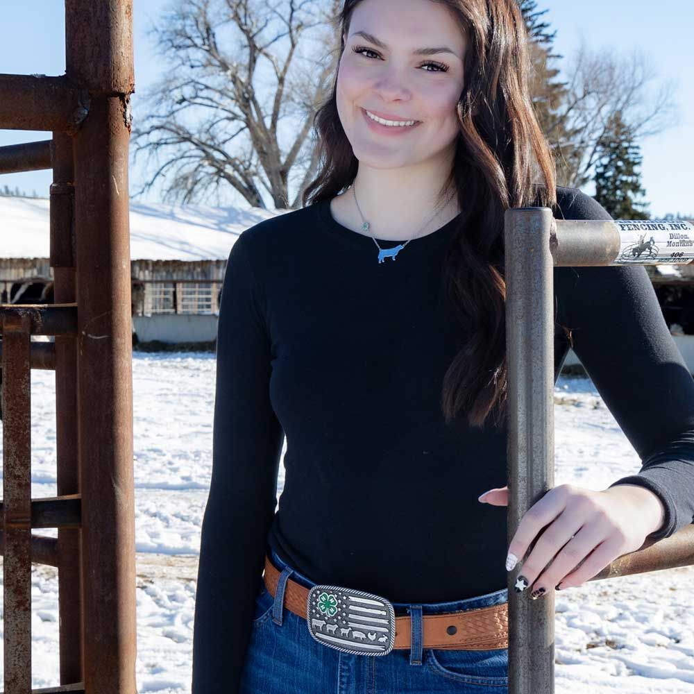Montana Silversmiths Women's 4-H Livestock Buckle