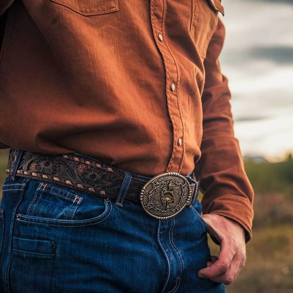 Montana Silversmiths Sunrise Bronc Attitude Buckle