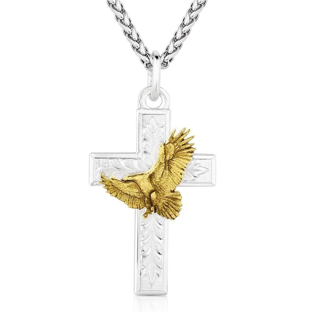 Montana Silversmiths Faith in Flight American Made Cross Necklace