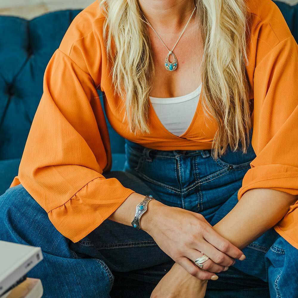 Montana Silversmiths Seeing Eye Aztec Silver Cuff